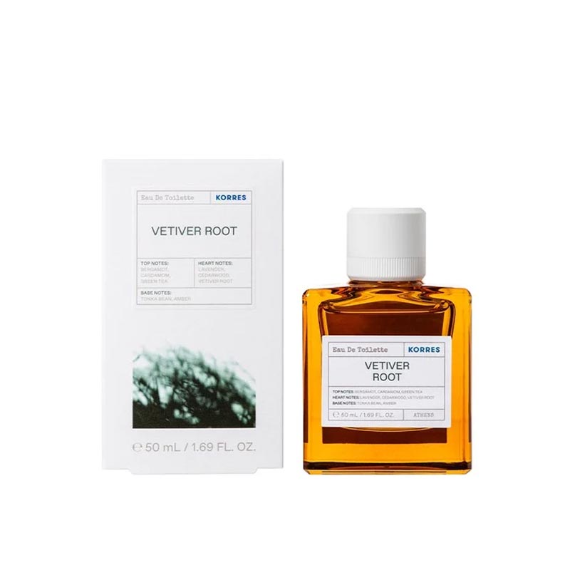 Korres Eau De Toilette Vetiver Root Άρωμα με Νότες Περγαμόντου και Πράσινου Τσαγιού 50ml.