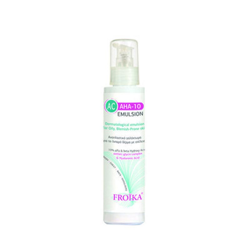 Froika AC AHA-10 Emulsion Αναπλαστικό Γαλάκτωμα Προσώπου-Σώματος για Λιπαρό Δέρμα με Ατέλειες 125ml