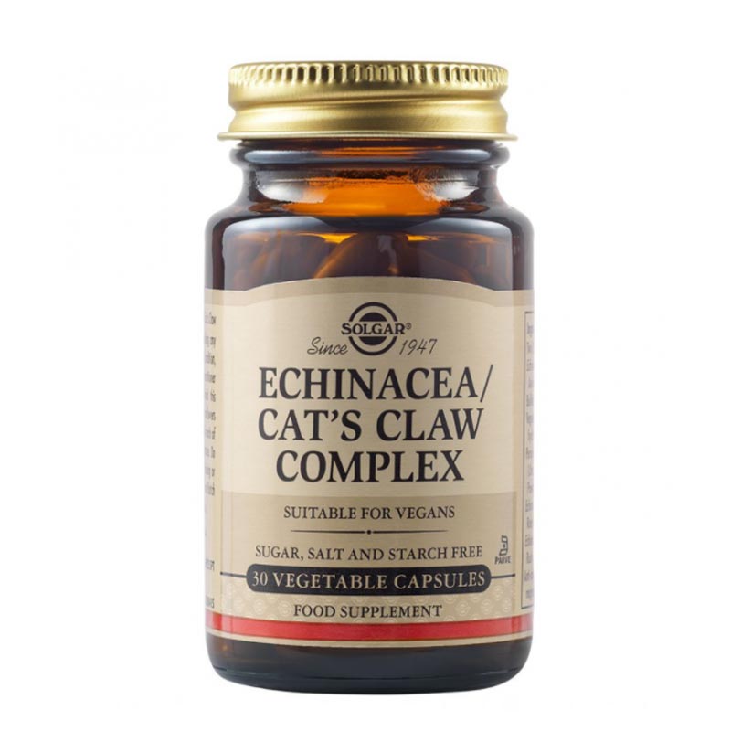 Solgar Echinacea Cats Claw Complex Ανοσοποιητικό Σύστημα 30 Capsules