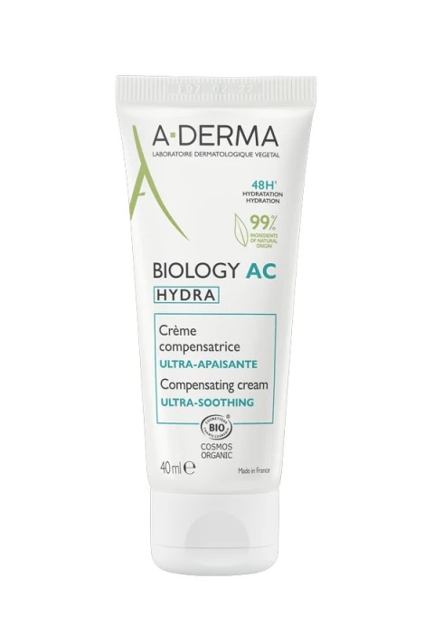 A-Derma Biology AC Hydra Αντισταθμιστική Εξαιρετικά Καταπραϋντική Κρέμα Προσώπου 40ml
