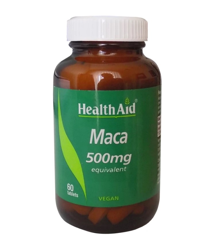 Health Aid Maca 500mg Equivalent Συμπλήρωμα Διατροφής Για Την Τόνωση & Ευεξία Του Οργανισμού 60 Φυτικές Ταμπλέτες