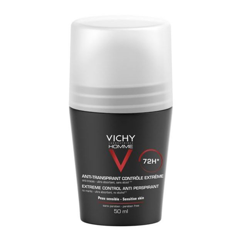 Vichy Αποσμητικό Roll on  Homme 72h για έντονη εφίδρωση 50ml