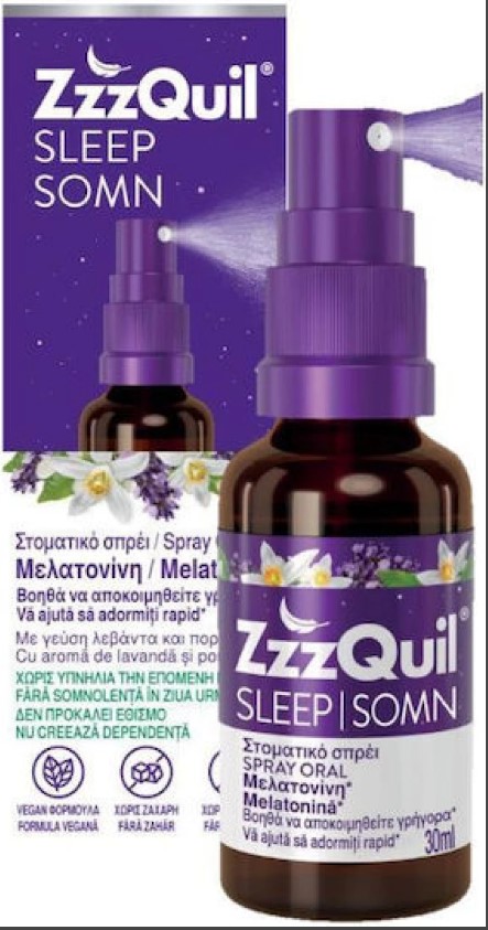 Natura ZzzQuil Sleep Melatonin Spray Μελατονίνη 30ml