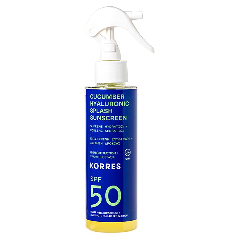 Korres Cucumber Hyaluronic Splash Sunscreen SPF50 150ml