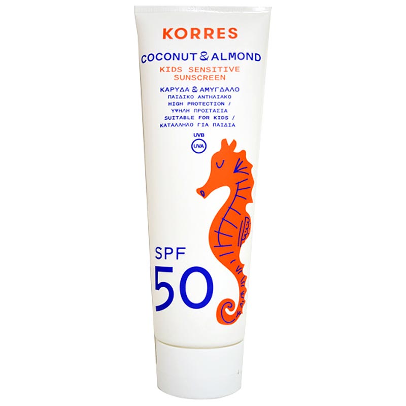 Korres Coconut & Almond Kids Sensitive Sunscreen SPF50 100ml