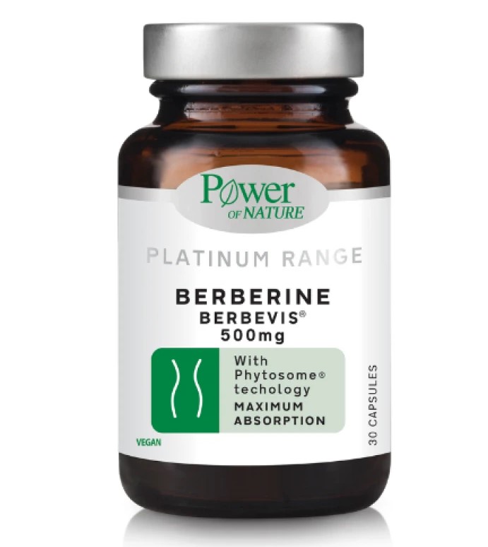 Power Health Platinum Range Berberine Berbevis 500mg για τον Μεταβολισμό 30 Κάψουλες