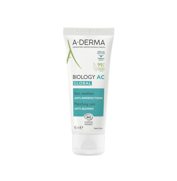 A-Derma Biology AC Global Mattifying Care Anti-Blemish Ατέλειες & Ακμή 40ml