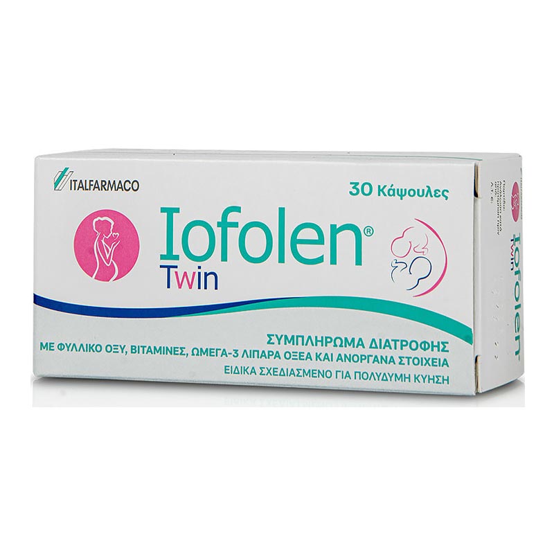 Italfarmaco Iofolen TWIN Συμπλήρωμα Για Την Εγκυμοσύνη 30 Κάψουλες
