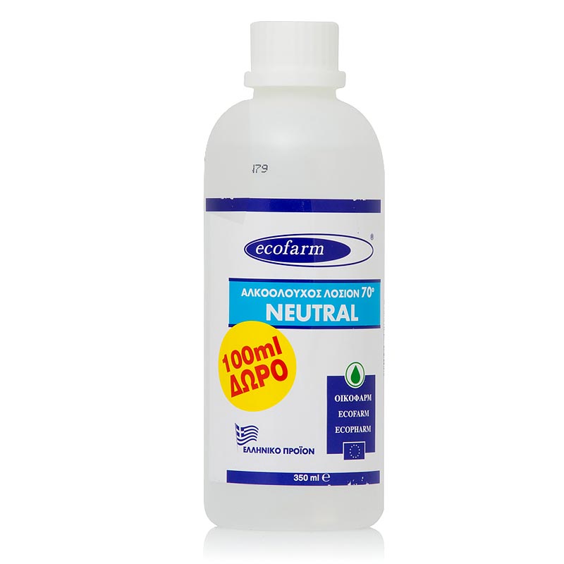 Ecofarm Αλκολούχος λοσιόν 70 Βαθμών - 350ml