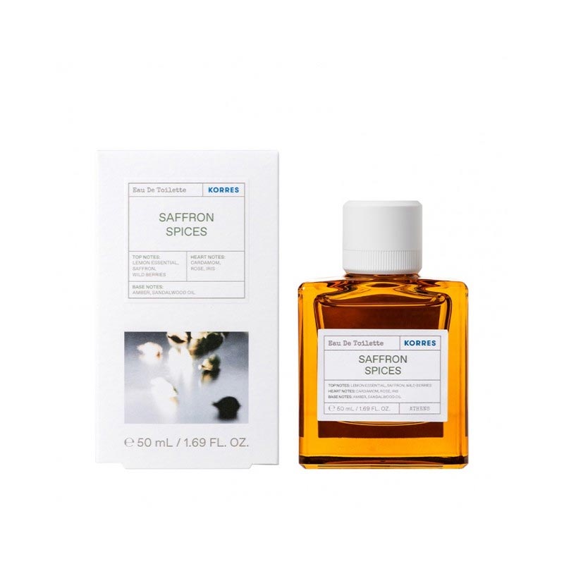 Korres Saffron Spices Eau De Toilette Ανδρικό Άρωμα 50ml