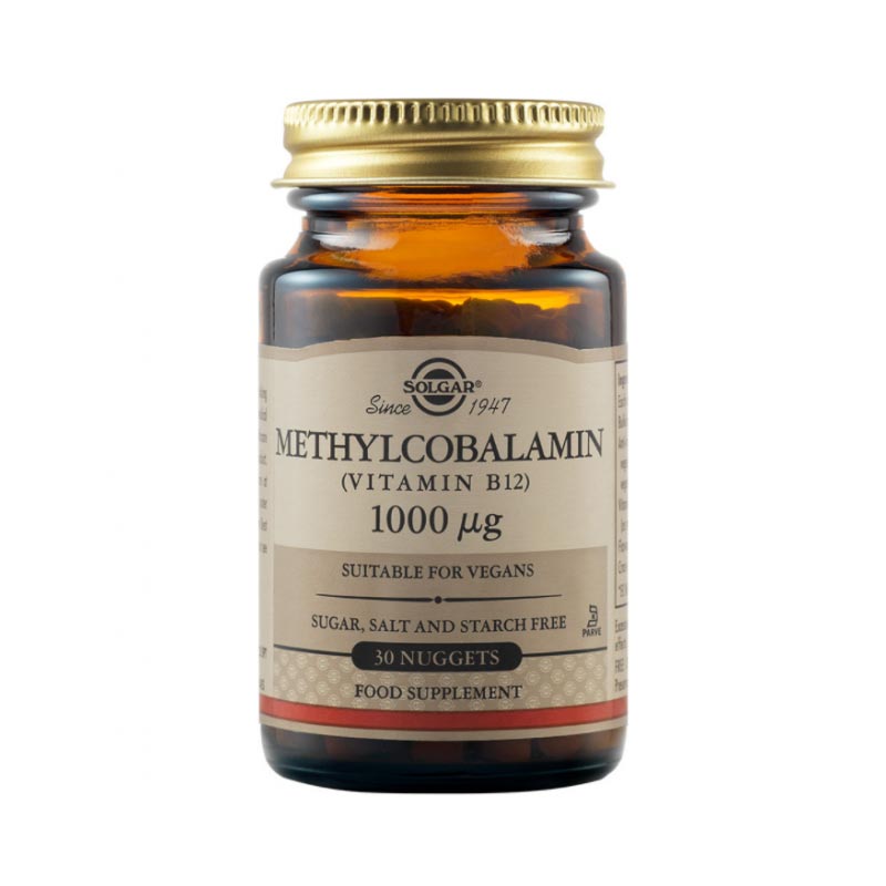 SOLGAR METHYLCOBALAMIN VITAMIN B-12 1000μg 30nuggets