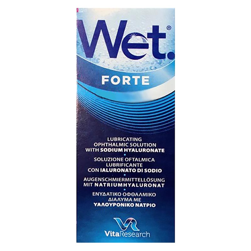 Wet FORTE Ενυδατικό Οφθαλμικό Διάλυμα με Υαλουρονικό Νάτριο 0,20% 10ml