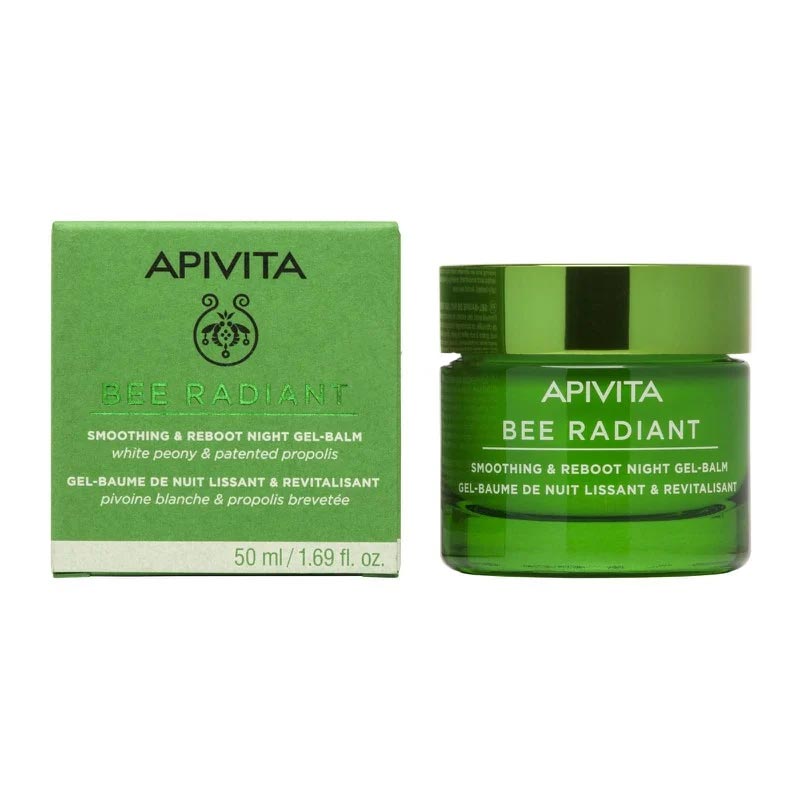 Apivita Bee Radiant Gel-Balm Νύχτας Για Λείανση & Αναζωογόνηση - 50ml