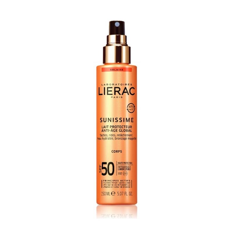 Lierac Sunissime Lait Protecteur Energisant Anti-Age Global SPF50+ Τονωτικό & Αντιγηραντικό Αντηλιακό Γαλάκτωμα 150ml