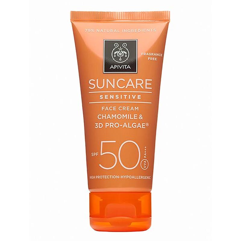 Apivita Suncare Sensitive Chamomile & 3D Pro-Algae SPF50 50ml