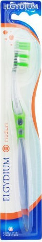 Elgydium Interactive Dure Hard Toothbrush Σκληρή Οδοντόβουρτσα 1 Τεμάχιο - πράσινο