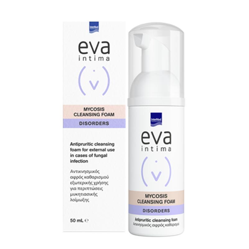 INTERMED Eva intima Mycosis Intimate Foaming Wash Αφρός Καθαρισμού Των Εξω Γεννητικών Οργάνων 50ml