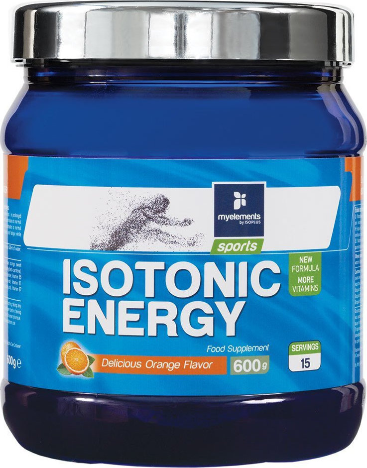 Myelements sports ISOTONIC ENERGY POWDER 600g με γεύση πορτοκάλι