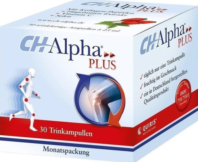 VivaPharm CH Alpha PLUS Συμπλήρωμα Διατροφής με Πόσιμο Κολλαγόνο για την Καλή Υγεία των Αρθρώσεων 30 Φιαλίδια x 25ml
