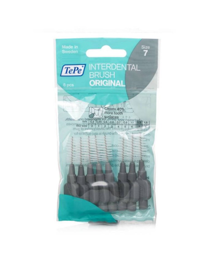 Tepe Μεσοδόντια Βουρτσάκια 8τμχ Γκρι size 7