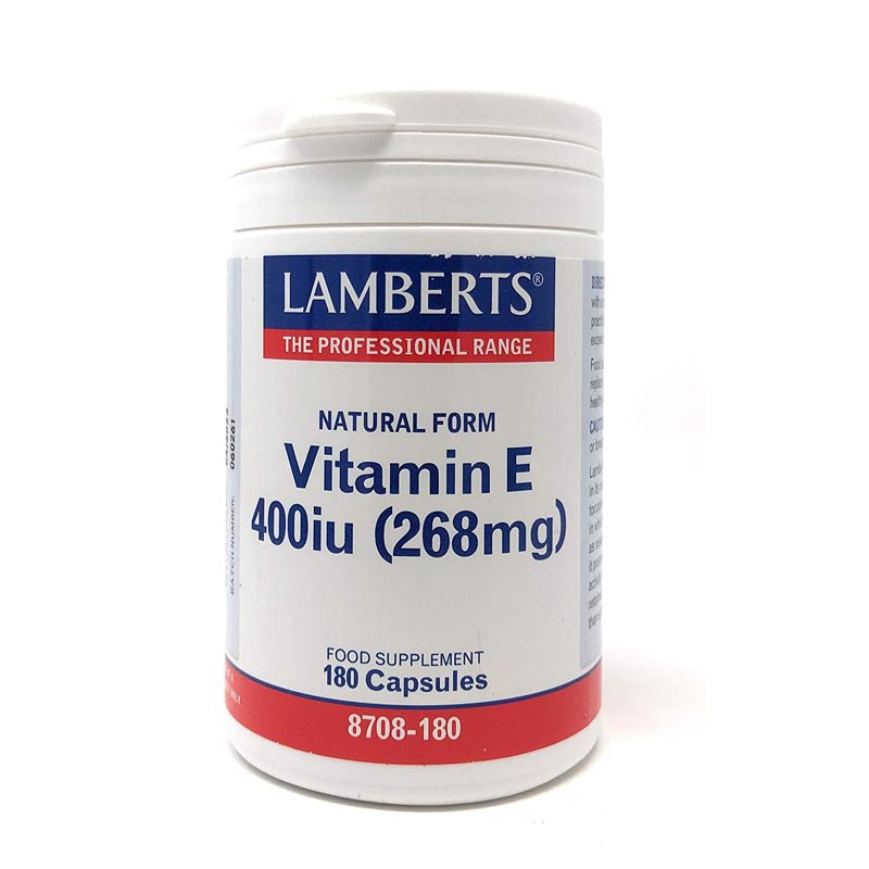 Lamberts Vitamin E 400iu Natural Form 180 caps