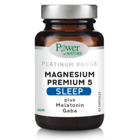 Power of Nature Platinum Range Magnesium Premium 5 Sleep, 60 capsules