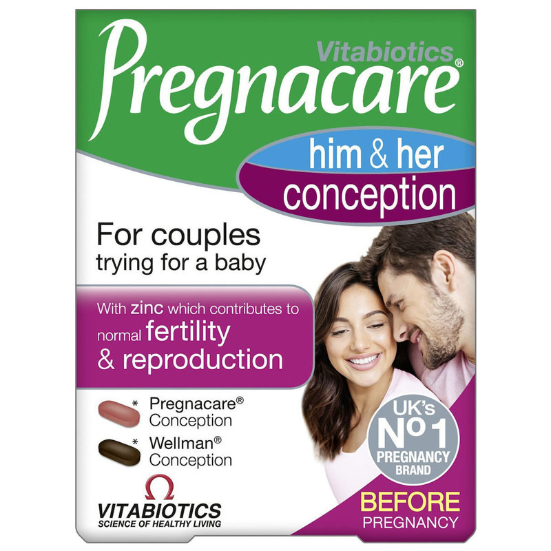 Vitabiotics Pregnacare His & Her Conception 60 tabs