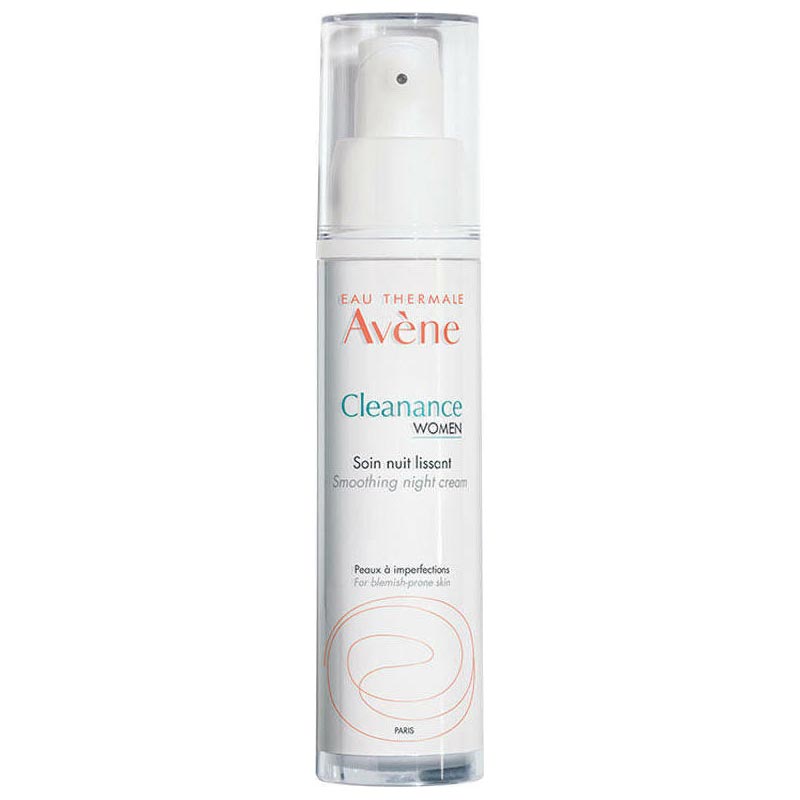 Avene Cleanance Women Κρέμα Λείανσης Νύχτας Δέρμα με Ατέλειες & Σημάδια Ακμής 30 ml