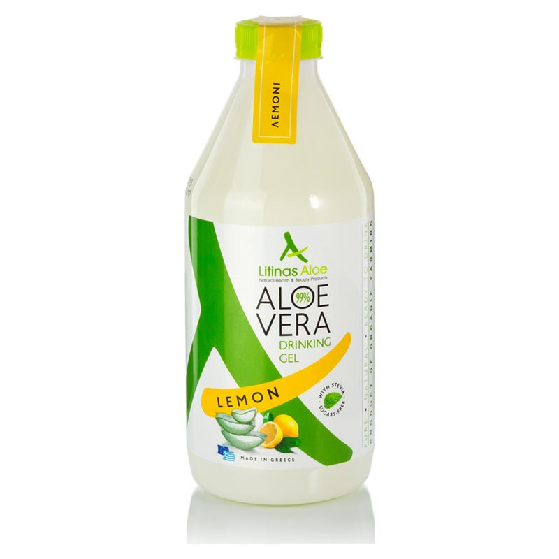 Litinas Aloe Vera Gel Lemon Πόσιμη Αλόη με Γεύση Λεμόνι 1000ml