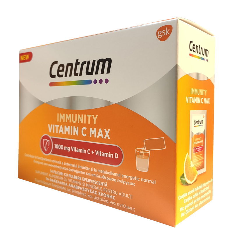 Centrum Immunity Vitamin C Max 14 Φακελίσκοι