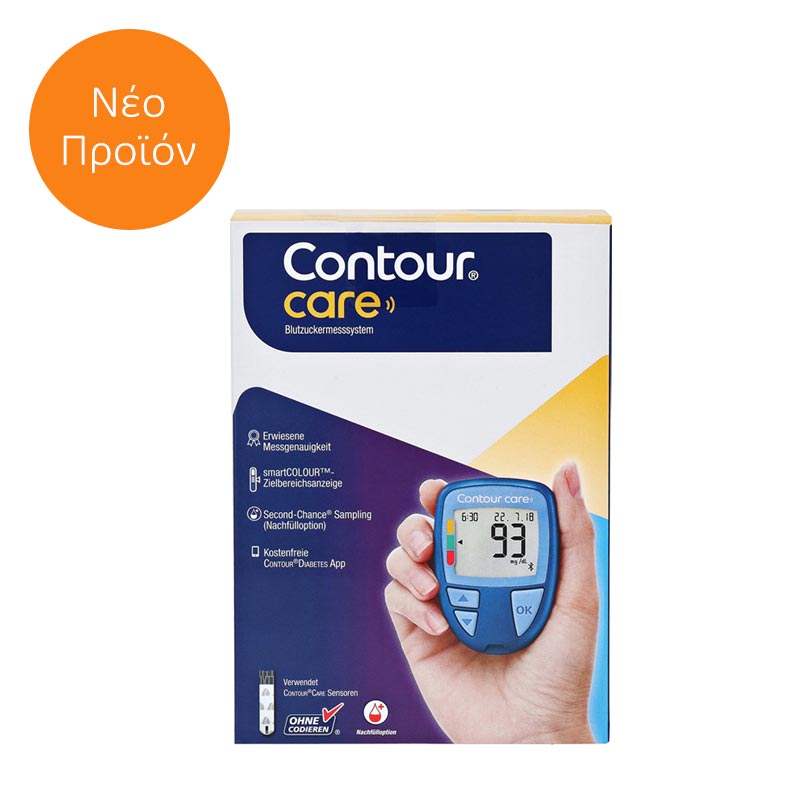 ASCENSIA Νέο Contour Care Συσκευή Παρακολούθησης Γλυκόζης Αίματος 1τμχ