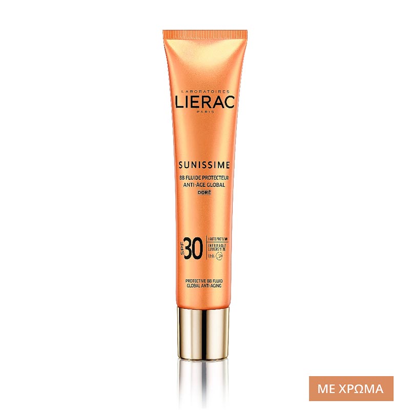 Lierac Sunissime BB Fluide Protecteur Anti-Age Global SPF30 40ml - Dore Αντιηλιακή Κρέμα Προσώπου - με Χρώμα