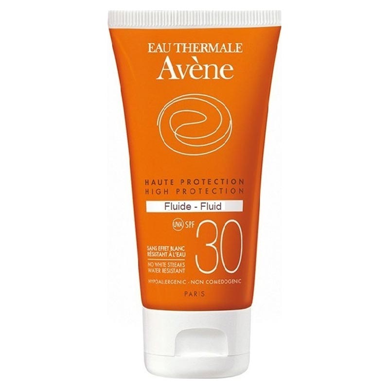 Avene Soins Solaires Fluide SPF30 Λεπτόρρευστη Αντηλιακή Προσώπου για Κανονικό/Μικτό / Λιπαρό Δέρμα 50ml