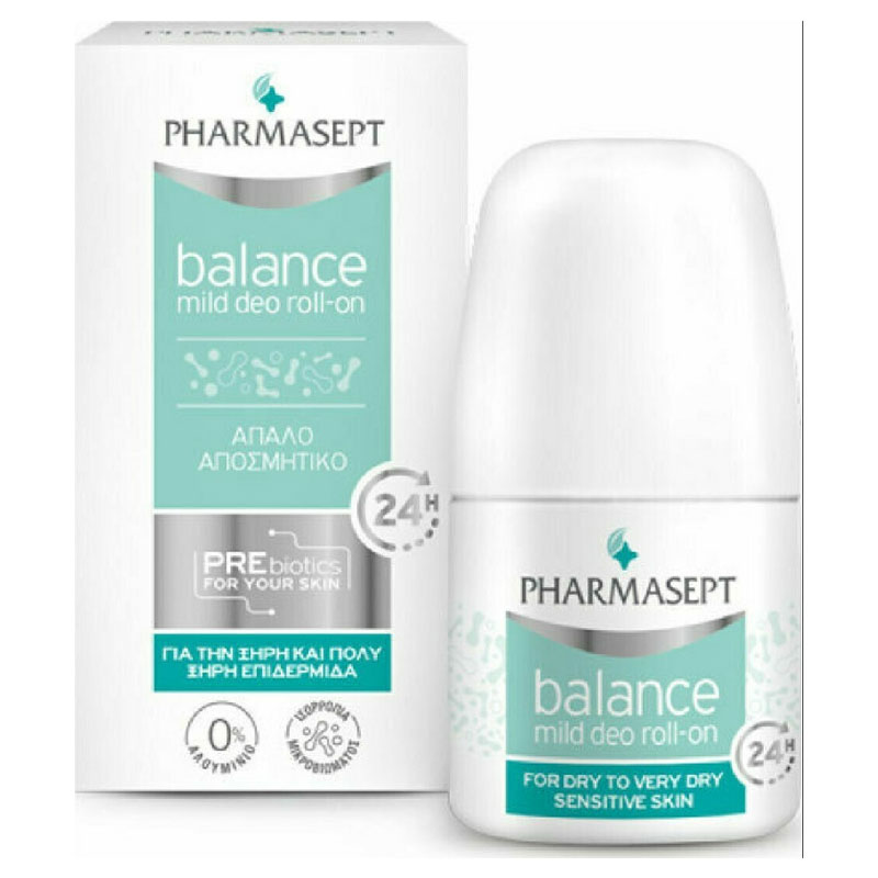 Pharmasept Balance Mild Deo 24h για Ξηρές Επιδερμίδες Roll-On 50ml