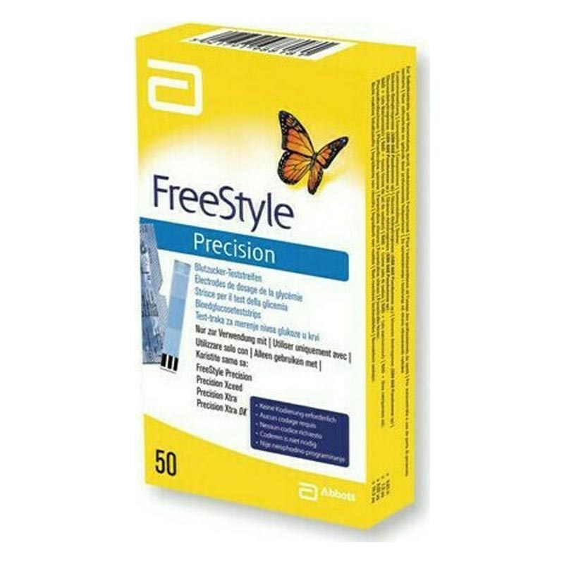 Abbott FreeStyle Precision Ταινίες Μέτρησης Σακχάρου 50 Τεμάχια