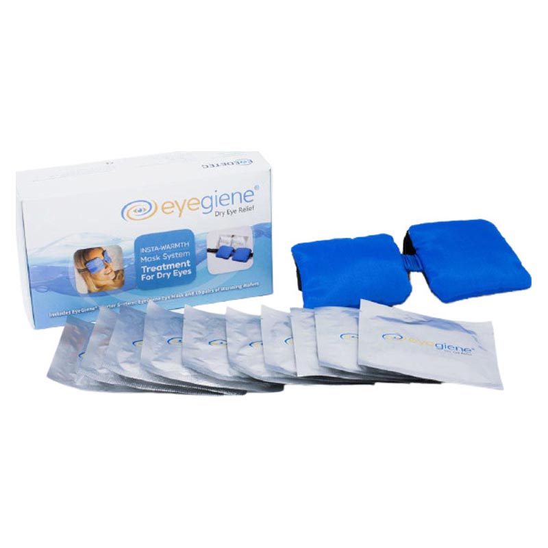 Eyegiene Dry Eye Relief Insta-Warmth Mask Starter System Θερμαντική Μάσκα Ματιών 1τμχ & Ανταλλακτικά Φακελάκια 10τμχ