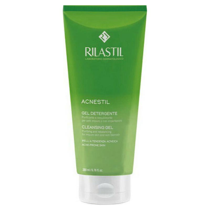 Rilastil Acnestil Cleansing Gel 200ml - Καθαριστικό Προσώπου Για Λιπαρές Μικτές Επιδερμίδες Με Τάση Ακμής