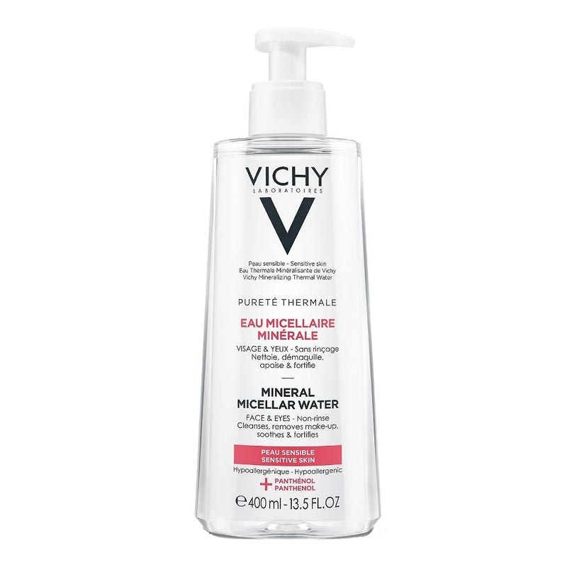 Vichy Purete Thermale Eau Micellar Minerale Water Καθαριστικό Νερό Ντεμακιγιάζ για Ευαίσθητη Επιδερμίδα 400ml